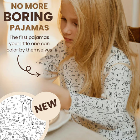 Pigiama per bambini KolorKid + Kit pennarelli