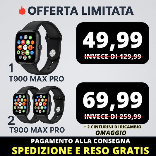 T900 Smartwatch a DOPPIO SENSORE